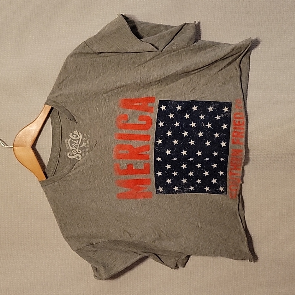 Southern Fried Cotton Merica Cut-off Tee